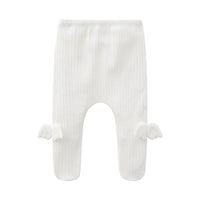 Load image into Gallery viewer, Baby Girls Solid Color Wings Muslin&amp;Ribbed Pants Leggings Wholesale 512910763
