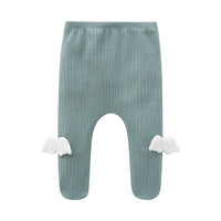 Load image into Gallery viewer, Baby Girls Solid Color Wings Muslin&amp;Ribbed Pants Leggings Wholesale 512910763
