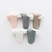 Load image into Gallery viewer, Baby Girls Solid Color Wings Muslin&amp;Ribbed Pants Leggings Wholesale 512910763
