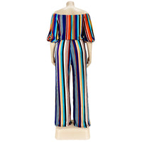 Load image into Gallery viewer, Women Striped Print Party Jumpsuits Wholesale 52009426
