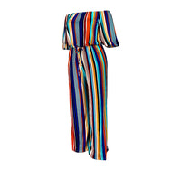 Load image into Gallery viewer, Women Striped Print Party Jumpsuits Wholesale 52009426
