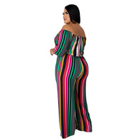 Load image into Gallery viewer, Women Striped Print Party Jumpsuits Wholesale 52009426
