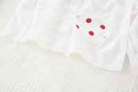 Load image into Gallery viewer, 2 Pieces Set Baby Kid Girls Party Solid Color Tops And Polka dots Bow Dresses Wholesale 527111109
