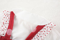 Load image into Gallery viewer, 2 Pieces Set Baby Kid Girls Party Solid Color Tops And Polka dots Bow Dresses Wholesale 527111109
