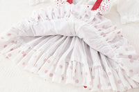 Load image into Gallery viewer, 2 Pieces Set Baby Kid Girls Party Solid Color Tops And Polka dots Bow Dresses Wholesale 527111109
