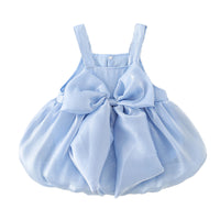 Load image into Gallery viewer, Baby Girls Solid Color Bow Dresses Wholesale 534612004
