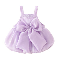 Load image into Gallery viewer, Baby Girls Solid Color Bow Dresses Wholesale 534612004
