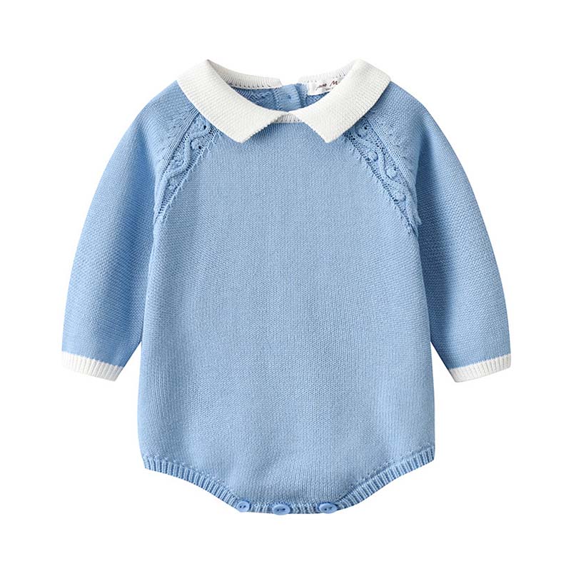 Baby Kid Unisex Solid Color Crochet Rompers Wholesale 54489628