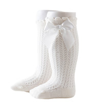 Load image into Gallery viewer, Baby Girls Solid Color Bow Accessories Socks Wholesale 22030245
