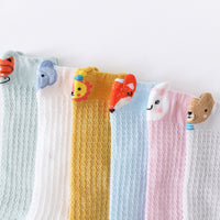Load image into Gallery viewer, Baby Kid Girls Color-blocking Animals Cartoon Lace Print Accessories Socks Wholesale 560710378
