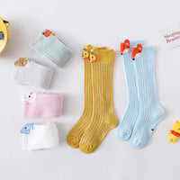 Load image into Gallery viewer, Baby Kid Girls Color-blocking Animals Cartoon Lace Print Accessories Socks Wholesale 560710378
