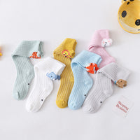 Load image into Gallery viewer, Baby Kid Girls Color-blocking Animals Cartoon Lace Print Accessories Socks Wholesale 560710378
