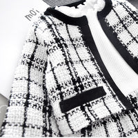 Load image into Gallery viewer, 2 Pieces Set Baby Kid Girls Dressy Checked Solid Color Dresses Wholesale 564010792
