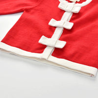 Load image into Gallery viewer, 3 Pieces Set Baby Kid Girls Valentine&#39;s Day Birthday Color-blocking Cardigan Love heart Lace Embroidered Princess Dresses And Bow Headwear Wholesale 56569552
