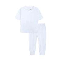 Load image into Gallery viewer, 2 Pieces Set Baby Kid Unisex Solid Color T-Shirts And Pants Wholesale 568011895
