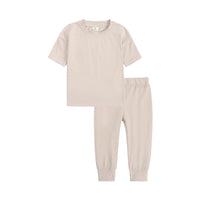 Load image into Gallery viewer, 2 Pieces Set Baby Kid Unisex Solid Color T-Shirts And Pants Wholesale 568011895
