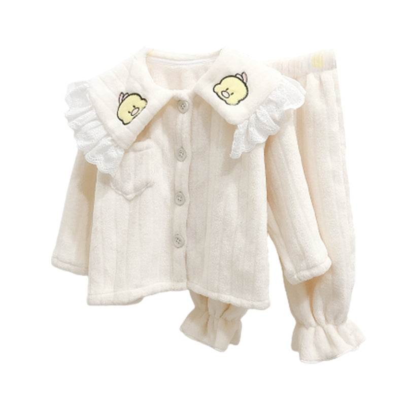 Baby Kid Girls Animals Lace Sleepwears Wholesale 57459130