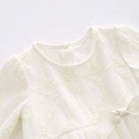 Load image into Gallery viewer, Baby Girls Solid Color Bow Rompers Wholesale 577810762
