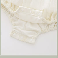 Load image into Gallery viewer, Baby Girls Solid Color Bow Rompers Wholesale 577810762
