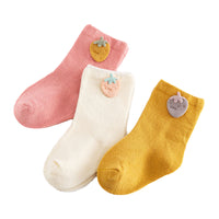 Load image into Gallery viewer, Baby Kid Girls Boys Color-blocking Fruit Dinosaur Animals Cartoon Print Accessories Socks Wholesale 580910387
