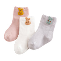 Load image into Gallery viewer, Baby Kid Girls Boys Color-blocking Fruit Dinosaur Animals Cartoon Print Accessories Socks Wholesale 580910387
