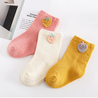 Load image into Gallery viewer, Baby Kid Girls Boys Color-blocking Fruit Dinosaur Animals Cartoon Print Accessories Socks Wholesale 580910387
