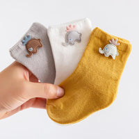 Load image into Gallery viewer, Baby Kid Girls Boys Color-blocking Fruit Dinosaur Animals Cartoon Print Accessories Socks Wholesale 580910387
