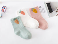 Load image into Gallery viewer, Baby Kid Girls Boys Color-blocking Fruit Dinosaur Animals Cartoon Print Accessories Socks Wholesale 580910387
