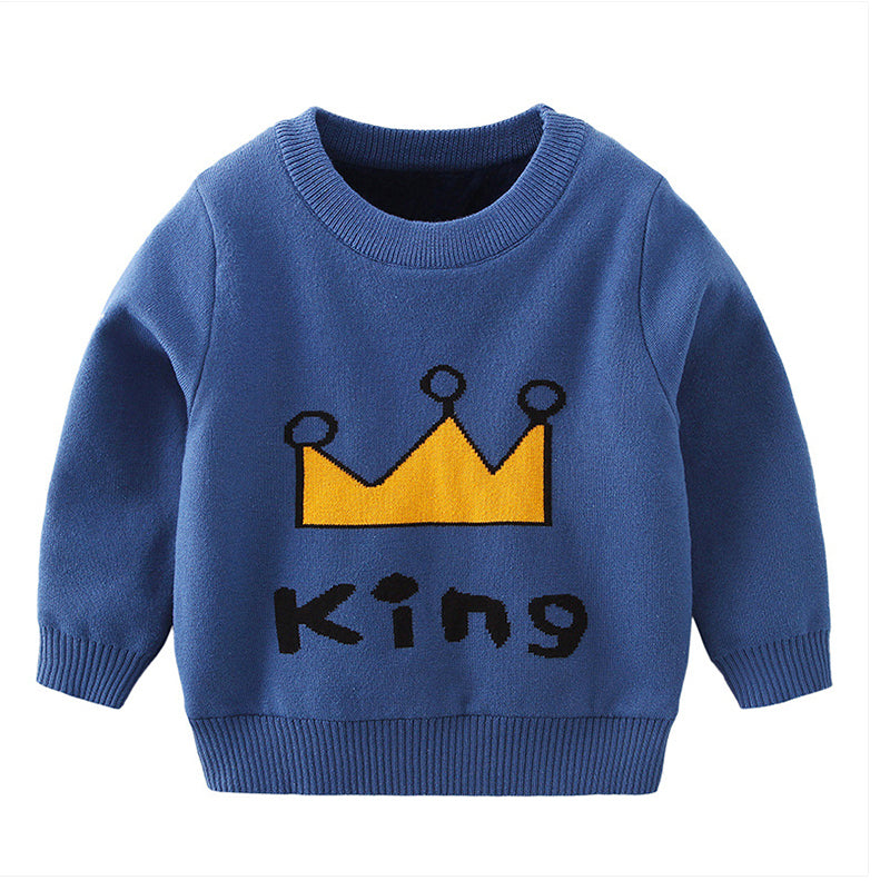 Kid Boys Letters Cartoon Print Sweaters Wholesale 58278394
