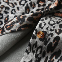 Load image into Gallery viewer, 2 Pieces Set Kid Girls Leopard Print Blouses And Solid Color Jeans Wholesale 58769688
