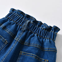 Load image into Gallery viewer, 2 Pieces Set Kid Girls Leopard Print Blouses And Solid Color Jeans Wholesale 58769688
