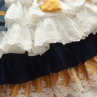 Load image into Gallery viewer, Baby Kid Girls Star Bow Lace Embroidered Dressy Birthday Party Dresses Princess Dresses Wholesale 592210248
