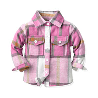 Load image into Gallery viewer, Baby Kid Unisex Color-blocking Checked Shirts Wholesale 221104477
