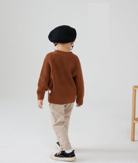 Load image into Gallery viewer, Baby Kid Unisex Solid Color Sweaters Wholesale 220819239
