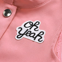 Load image into Gallery viewer, 3 Pieces Set Baby Kid Girls Color-blocking Tops Letters Embroidered Vests Waistcoats And Skirts Wholesale 81217500
