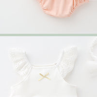 Load image into Gallery viewer, Baby Girls Color-blocking Bow Lace Rompers Headwear Wholesale 657110870
