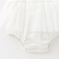 Load image into Gallery viewer, Baby Girls Color-blocking Bow Lace Rompers Headwear Wholesale 657110870
