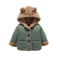 Load image into Gallery viewer, Baby Kid Girls Boys Solid Color Hooded Jackets Outwears Wholesale 66419251
