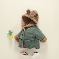Load image into Gallery viewer, Baby Kid Girls Boys Solid Color Hooded Jackets Outwears Wholesale 66419251

