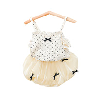 Load image into Gallery viewer, 2 Pieces Set Baby Girls Polka dots Tank Tops And Solid Color Shorts Wholesale 668812027
