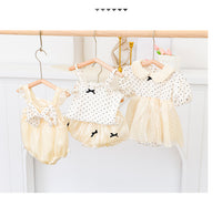 Load image into Gallery viewer, 2 Pieces Set Baby Girls Polka dots Tank Tops And Solid Color Shorts Wholesale 668812027
