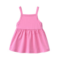 Load image into Gallery viewer, 3 Pieces Set Baby Girls Solid Color Rompers And Dresses And Bow Headwear Wholesale 66979669
