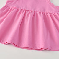 Load image into Gallery viewer, 3 Pieces Set Baby Girls Solid Color Rompers And Dresses And Bow Headwear Wholesale 66979669
