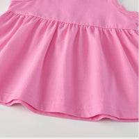 Load image into Gallery viewer, 3 Pieces Set Baby Girls Solid Color Rompers And Dresses And Bow Headwear Wholesale 66979669
