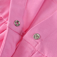 Load image into Gallery viewer, 3 Pieces Set Baby Girls Solid Color Rompers And Dresses And Bow Headwear Wholesale 66979669
