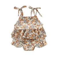 Load image into Gallery viewer, 2 Pieces Set Baby Kid Girls Flower Print Tops Shorts And Rompers Wholesale 684411968
