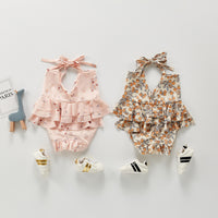 Load image into Gallery viewer, 2 Pieces Set Baby Kid Girls Flower Print Tops Shorts And Rompers Wholesale 684411968
