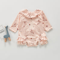 Load image into Gallery viewer, 2 Pieces Set Baby Kid Girls Flower Print Tops Shorts And Rompers Wholesale 684411968
