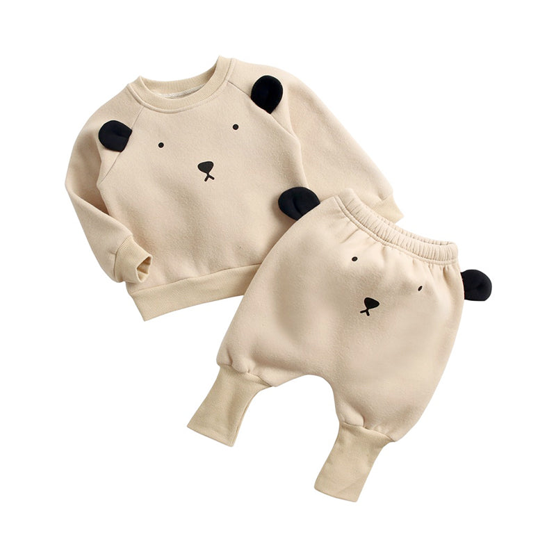 2 Pieces Set Baby Kid Unisex Animals Cartoon Print Hoodies Swearshirts And Pants Wholesale 685910438