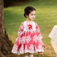 Load image into Gallery viewer, Baby Kid Girls Bow Lace Dressy Birthday Party Dresses Princess Dresses Wholesale 691210281
